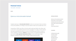 Desktop Screenshot of hotmailinicio.com