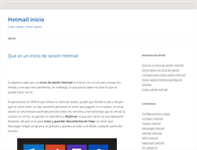 Tablet Screenshot of hotmailinicio.com